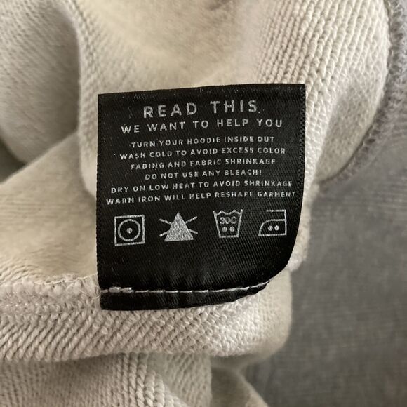 DSTLD WOMENS GRAY LONG SLEEVE FULL ZIP ACTIVEWEAR HOODIE X-SMALL - Picture 5 of 6